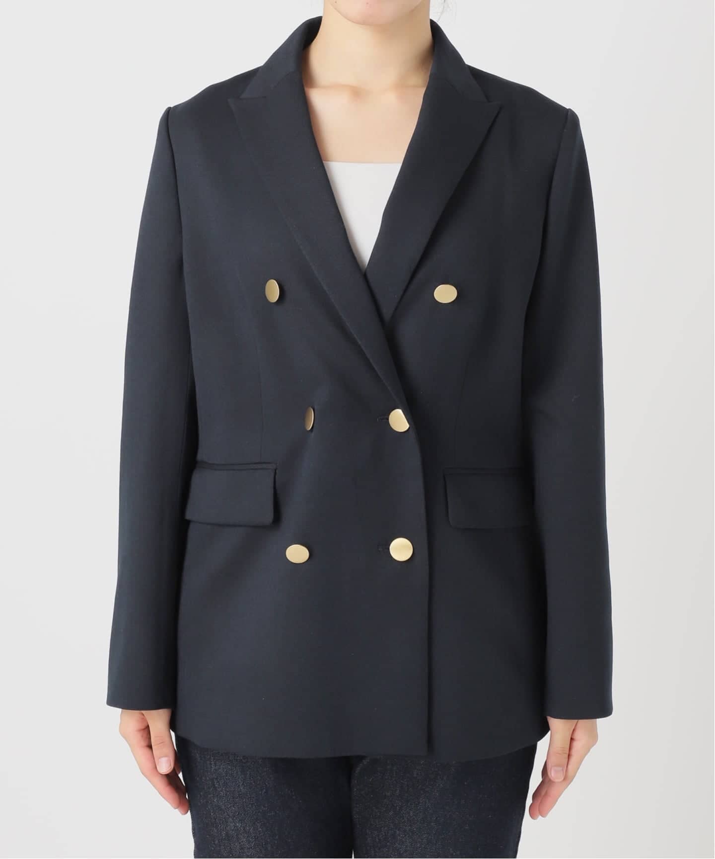 【SLOBE IENA】スローブイエナ ダブルブレスト テーラードジャケット SLOBE IENA（スローブイエナ）の「ウォッシャブルダブルブレスト