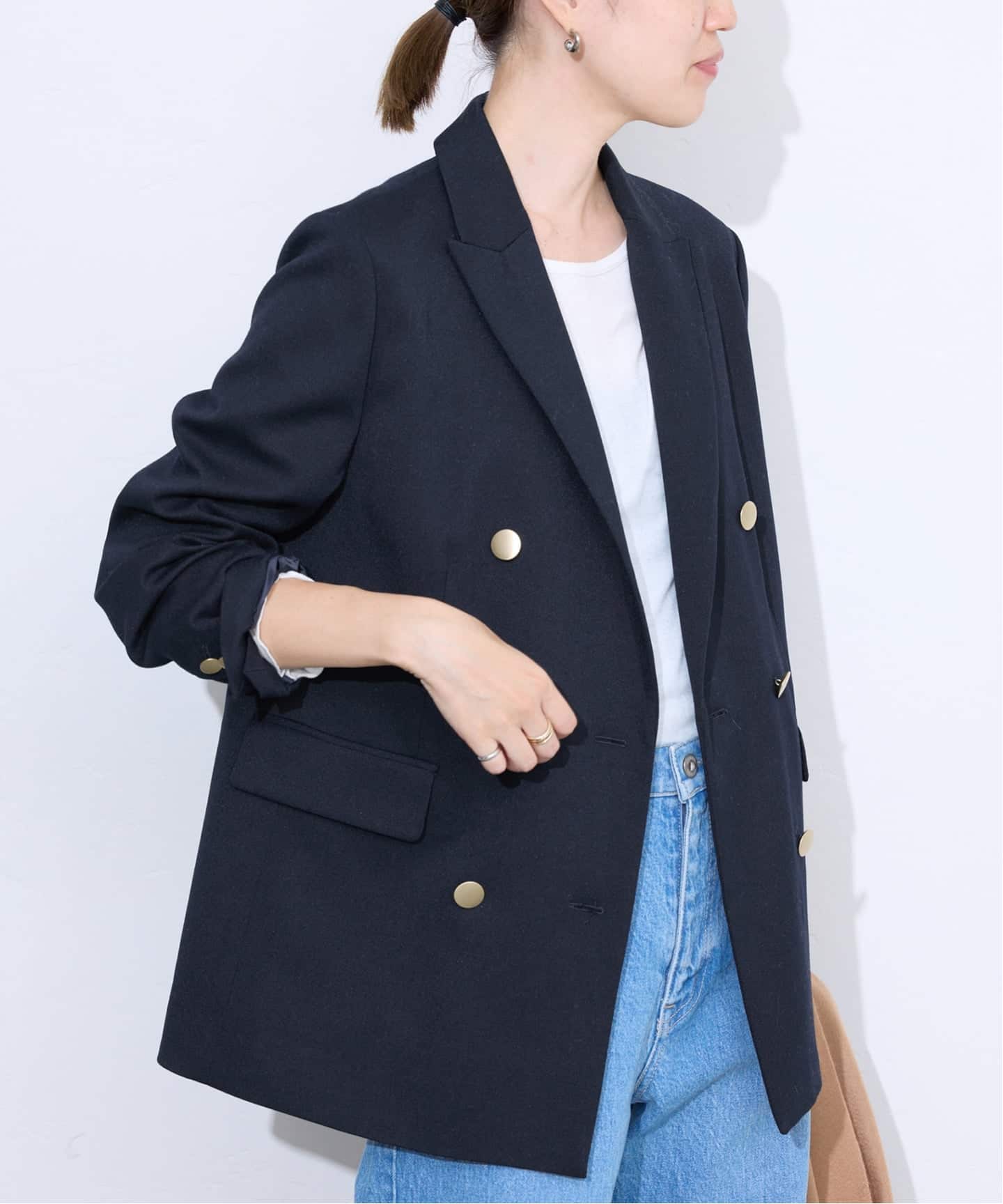 ✨極美品✨ スローブイエナ 24AW TRダブルブレストジャケット 洗える SLOBE IENA｜TRダブルブレストジャケット | Rakuten Fashion