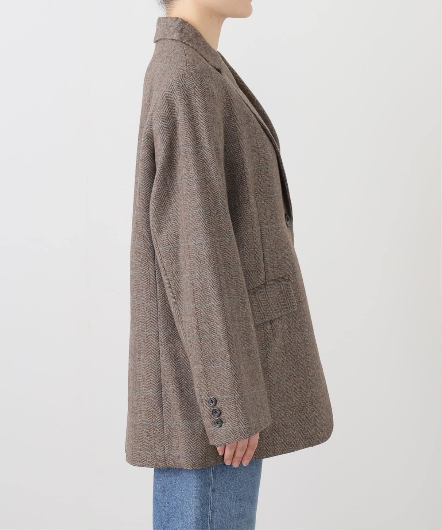 チェックBIGジャケット（テーラードジャケット）｜SLOBE IENA