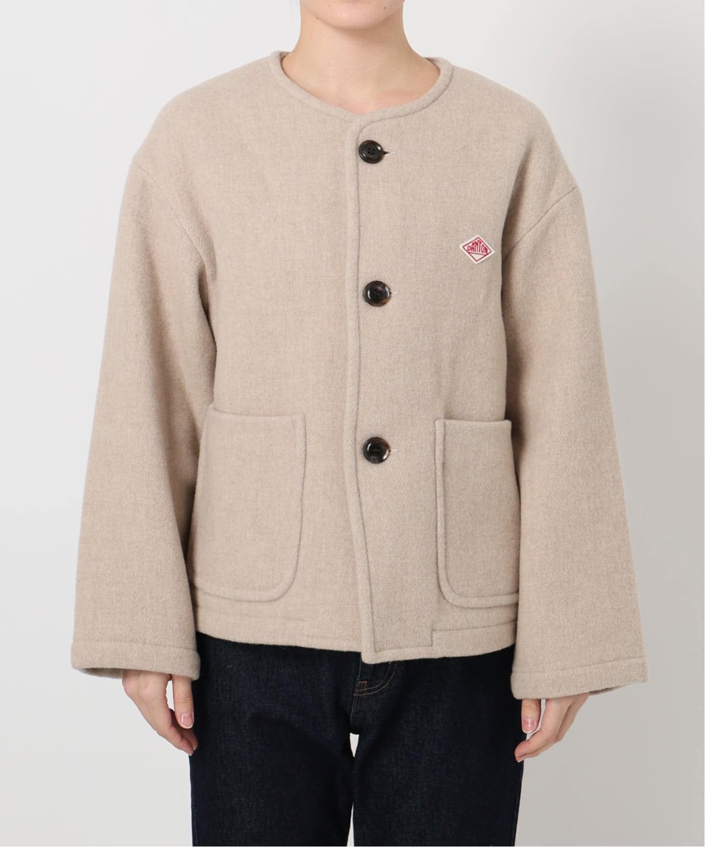 ジャケット・アウター DANTON COLLARLESS JACKET M Danton ジャケット ノーカラージャケット DANTON（ダントン