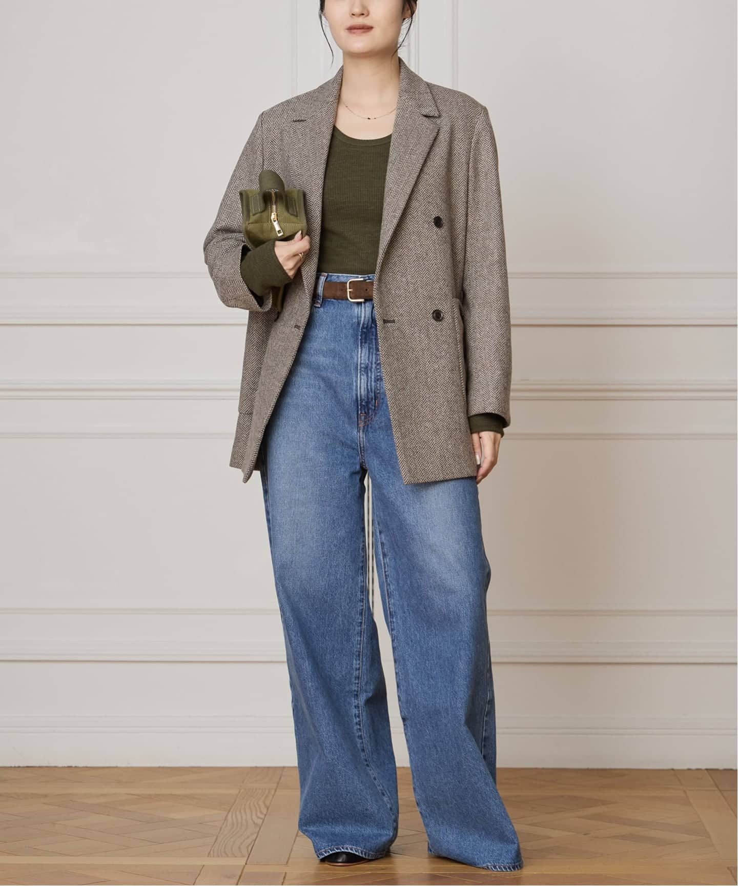 IENA LA BOUCLE ウィンドペン テーラードジャケット IENA LA BOUCLE