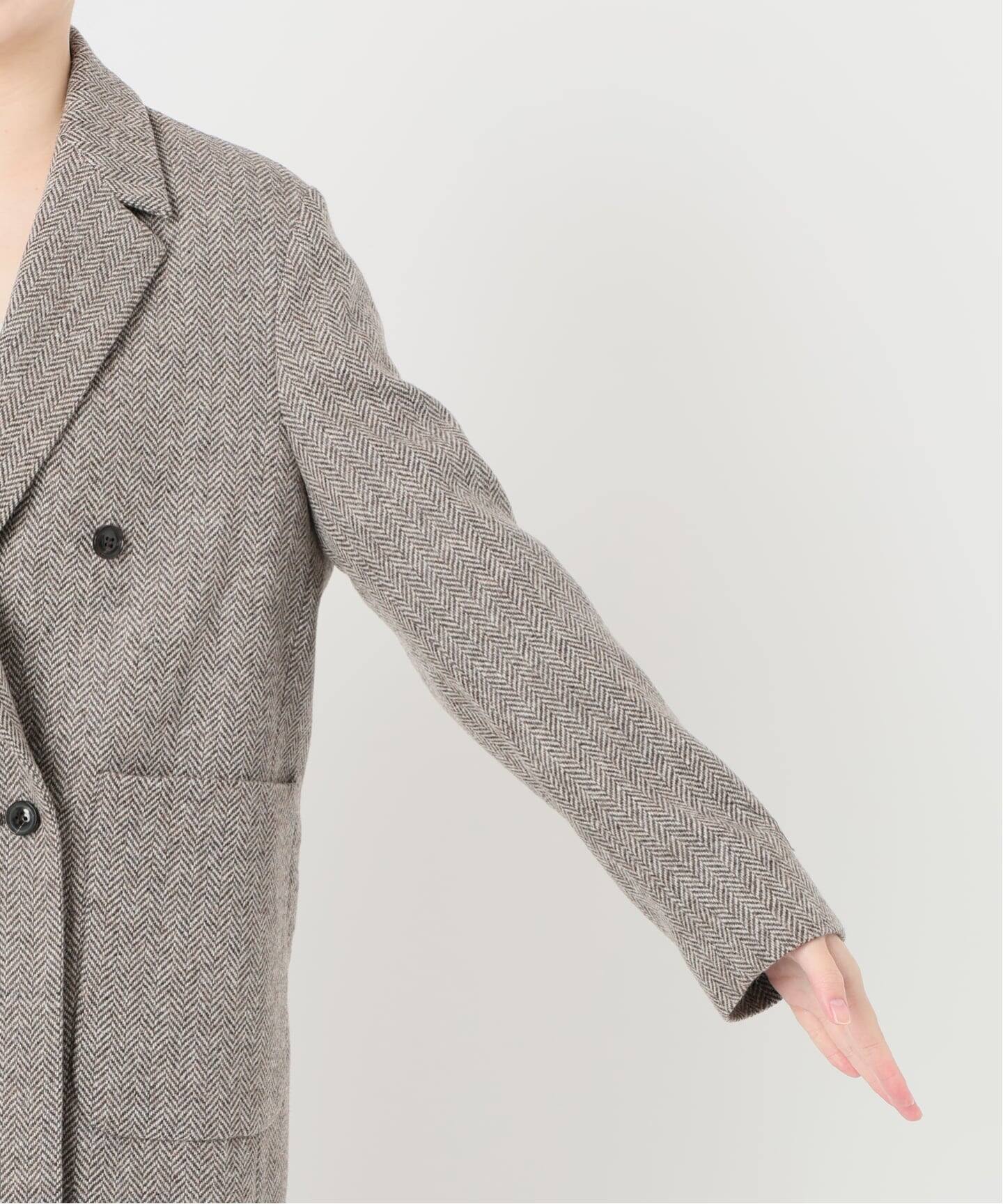 IENA LA BOUCLE ヘリンボーンジャケット（テーラードジャケット