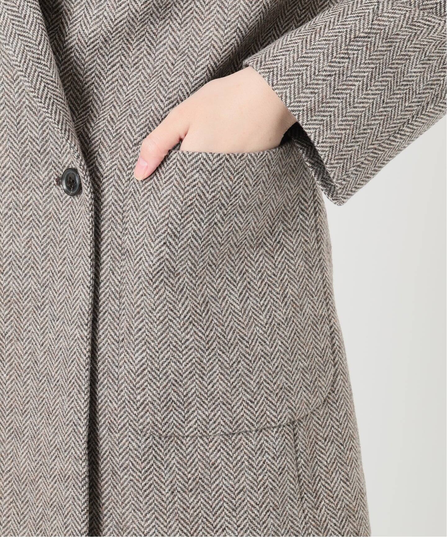 IENA LA BOUCLE ヘリンボーンジャケット（テーラードジャケット