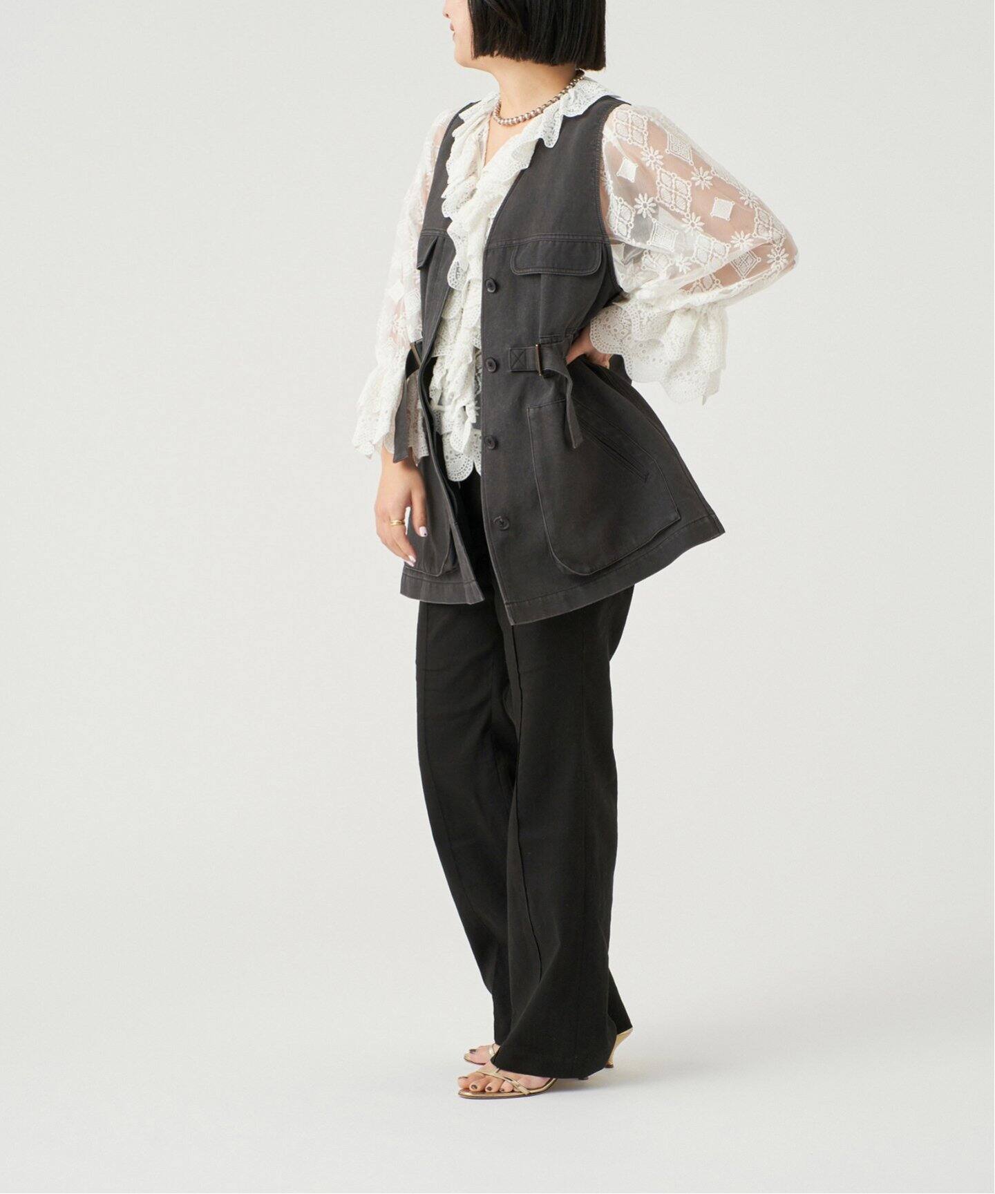 IENA LA BOUCLE ソフトコットンユーティリティベスト 新品未使用タグ付き】イエナラブークルソフトコットン