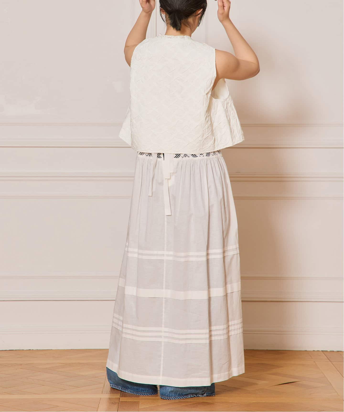 IENA LA BOUCLE ジオメトリックタックショートベスト（ベスト