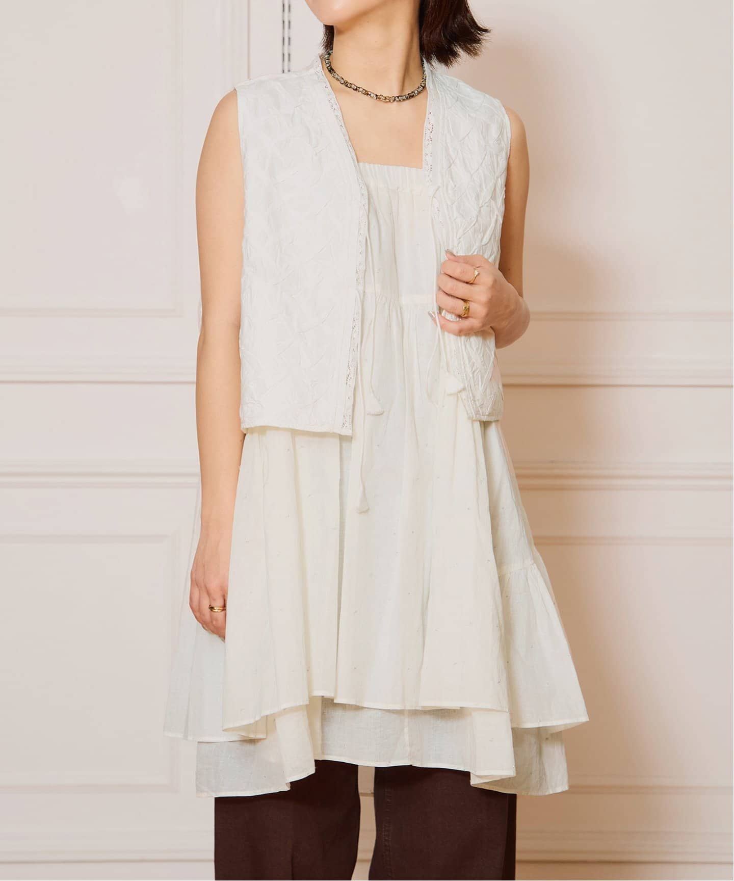 IENA LA BOUCLE ソフトコットンユーティリティベスト IENA LA BOUCLE（イエナラブークル）の「IENA LA BOUCLE ソフト