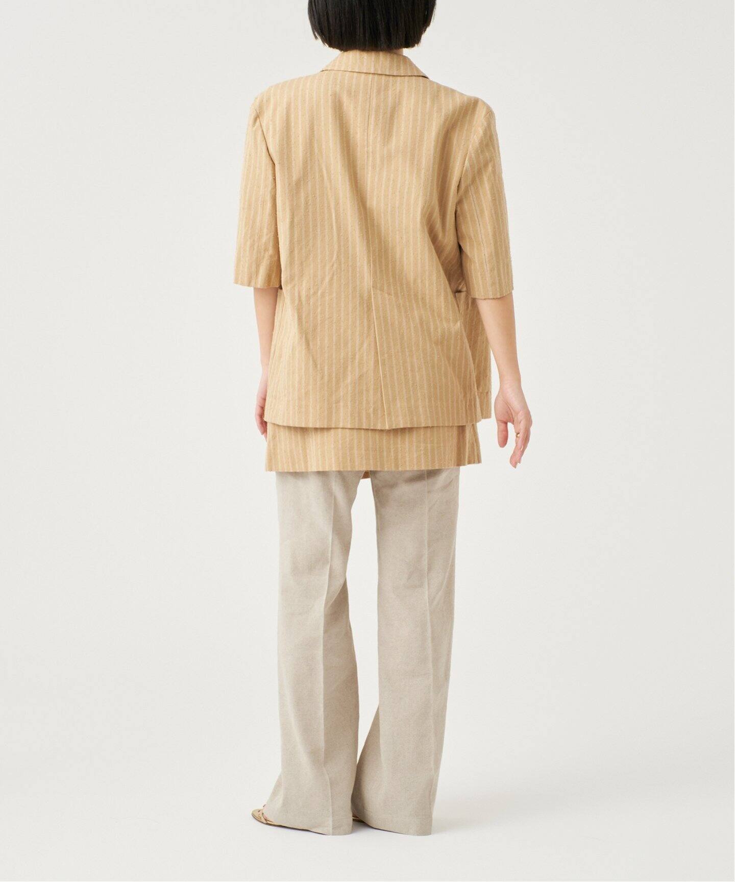 IENA LA BOUCLE カールヤーンハーフスリーブジャケット（その他