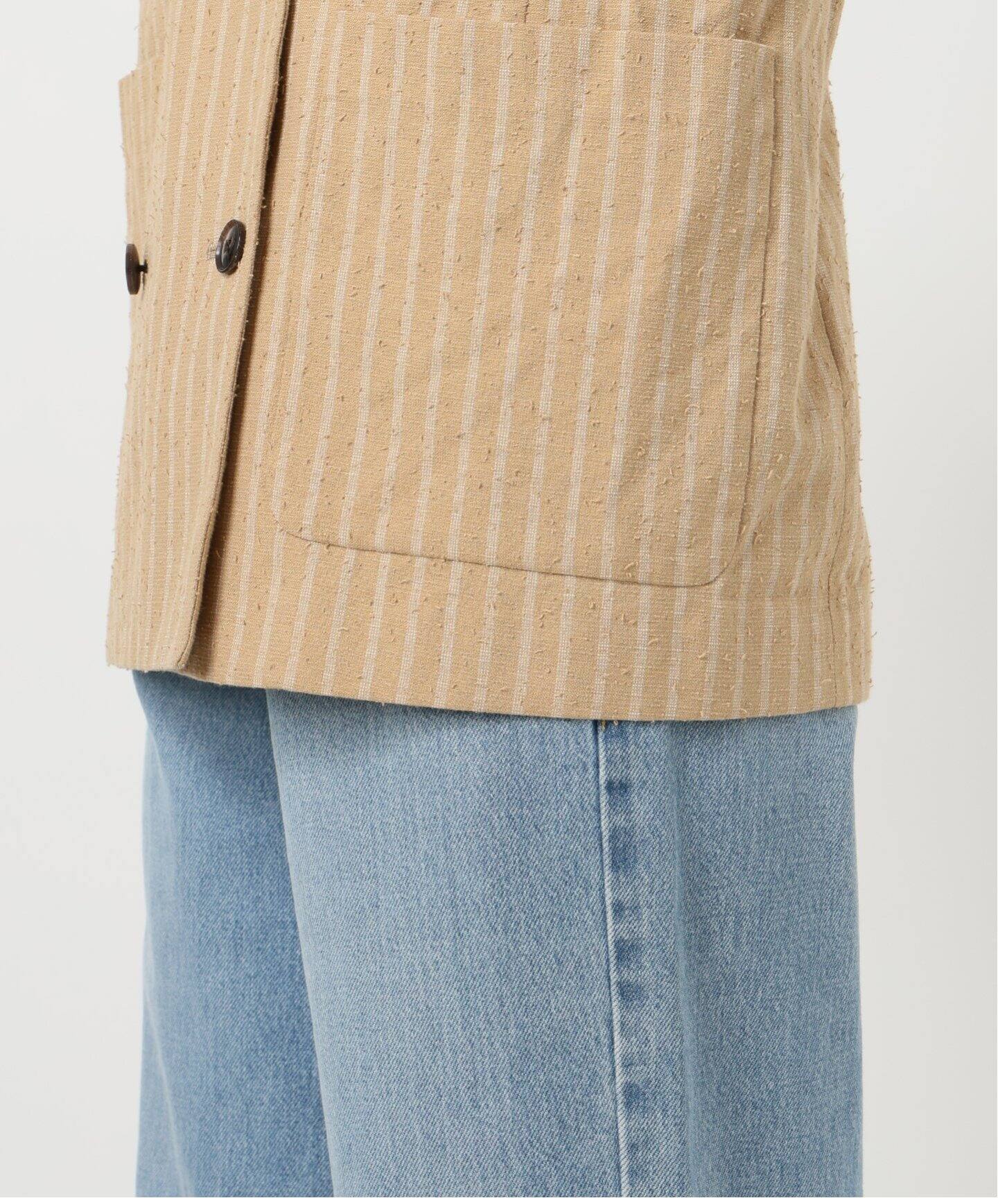 IENA LA BOUCLE カールヤーンハーフスリーブジャケット（その他