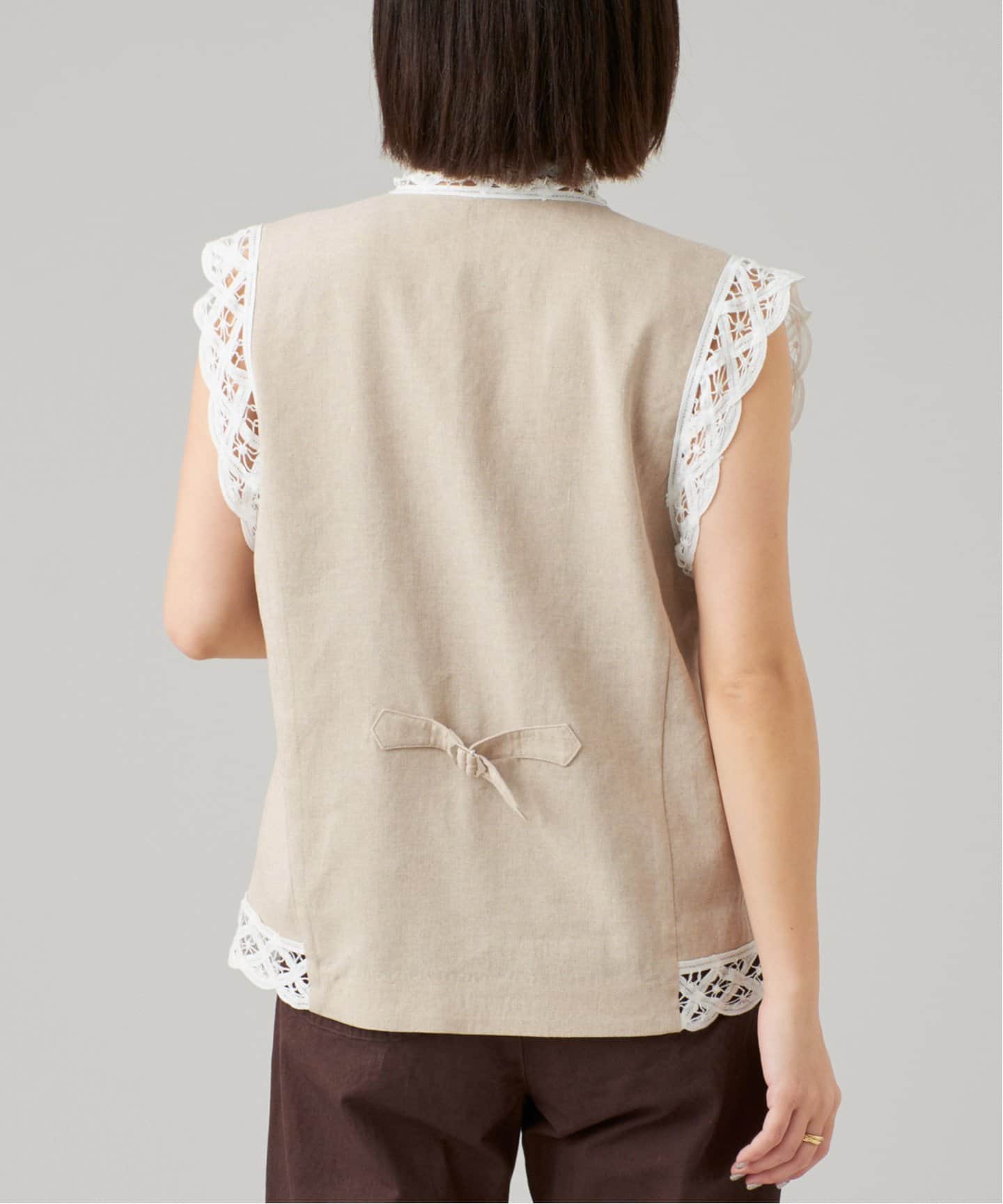 IENA LA BOUCLE 刺子刺繍ジレ