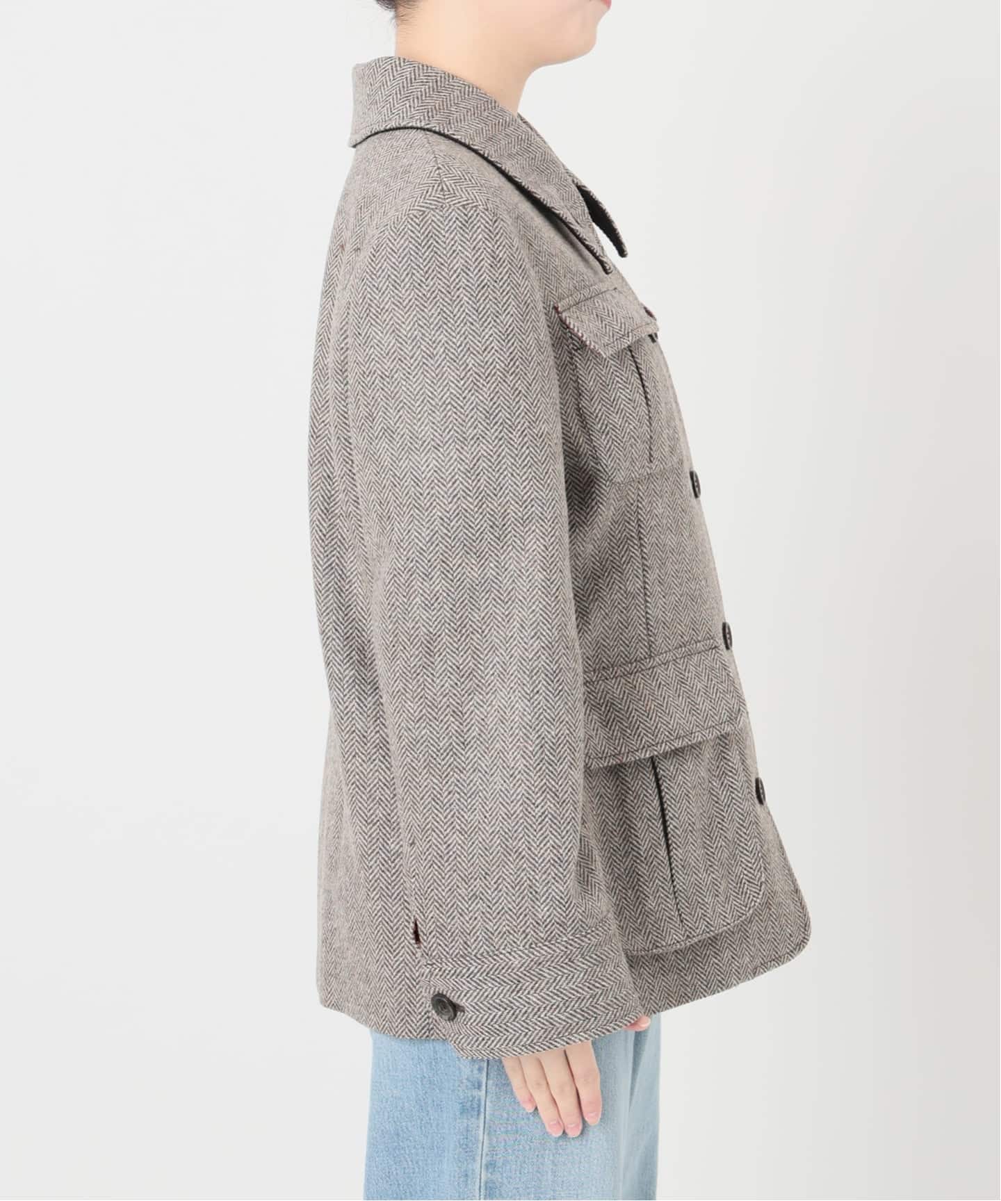 IENA LA BOUCLE ヘリンボーンサファリジャケット（その他ジャケット