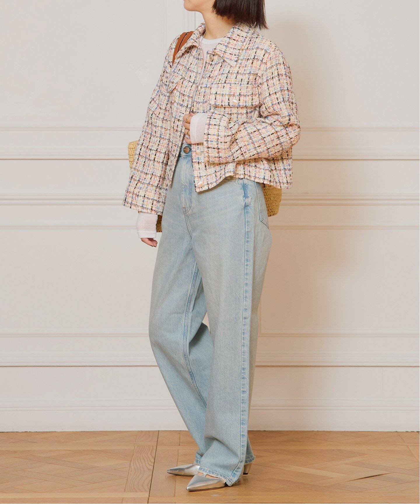 IENA LA BOUCLE ツイードクロップドジャケット（その他