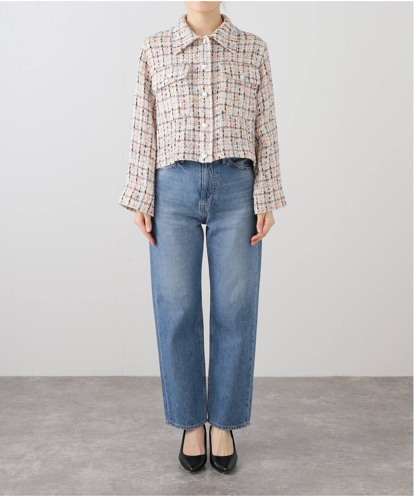 IENA LA BOUCLE ツイードクロップドジャケット（その他ジャケット 