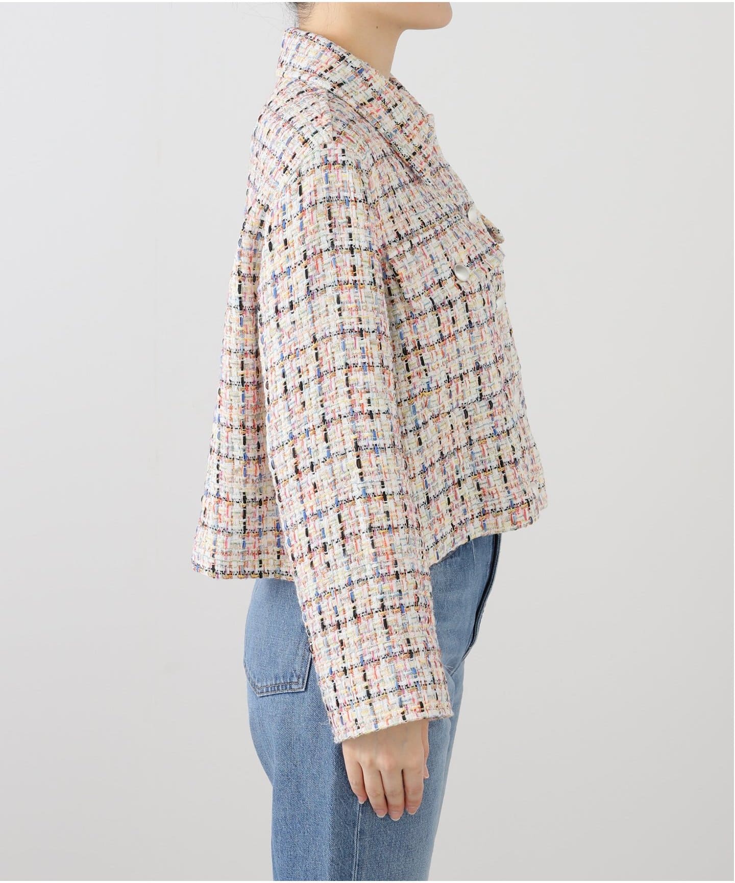 IENA LA BOUCLE ツイードクロップドジャケット（その他