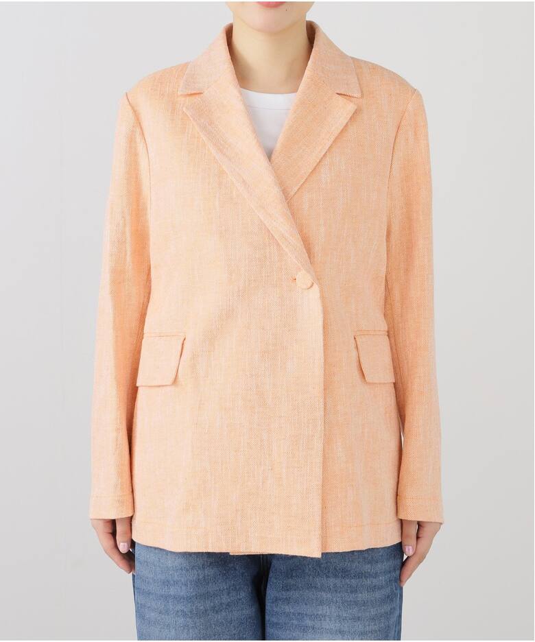 IENA LA BOUCLE リネンコットンジャケット（テーラードジャケット 