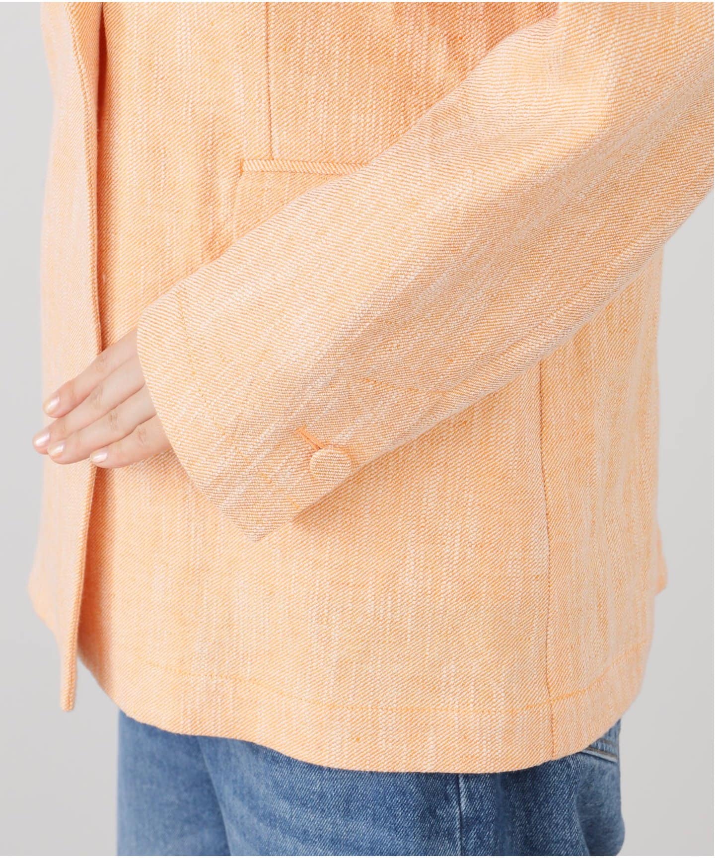 IENA LA BOUCLE リネンコットンジャケット（テーラードジャケット