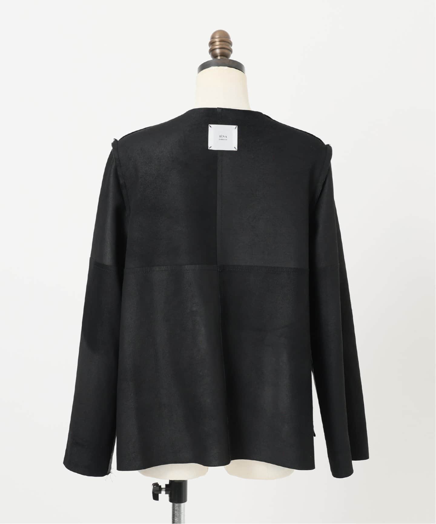 追加》【WEB限定】IENA LA BOUCLE SHEEPレザージャケット（ノーカラー