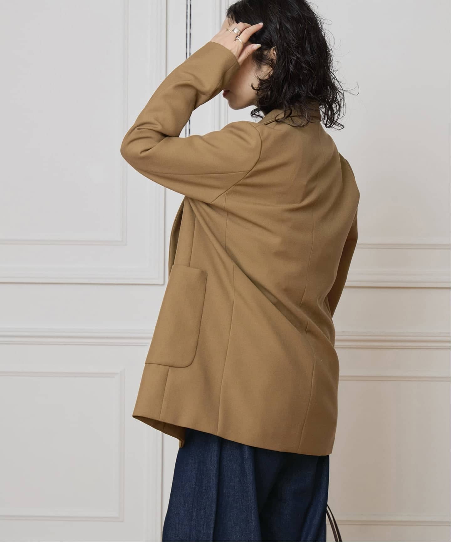 予約》【WEB限定】IENA LA BOUCLE 強撚サージテーラード