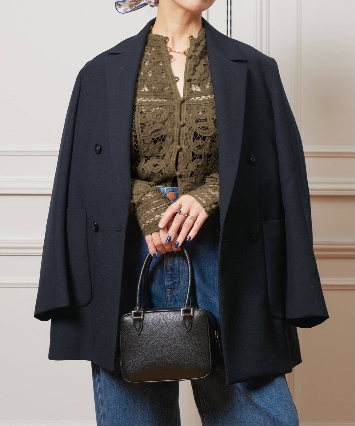 予約》【WEB限定】IENA LA BOUCLE 強撚サージテーラード