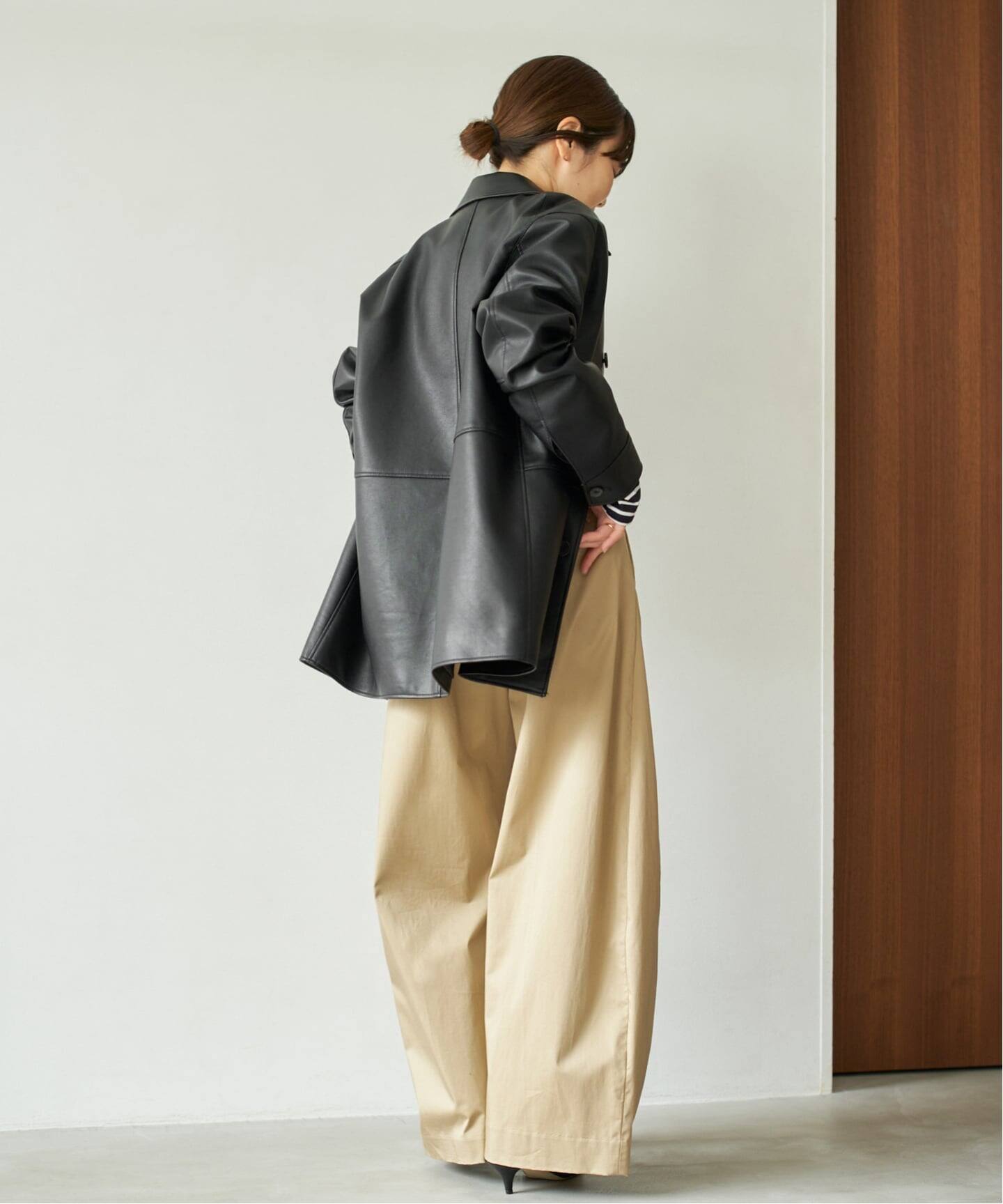 【Plage】　コート Leather Like Car コート（その他ブルゾン／アウター）｜Plage