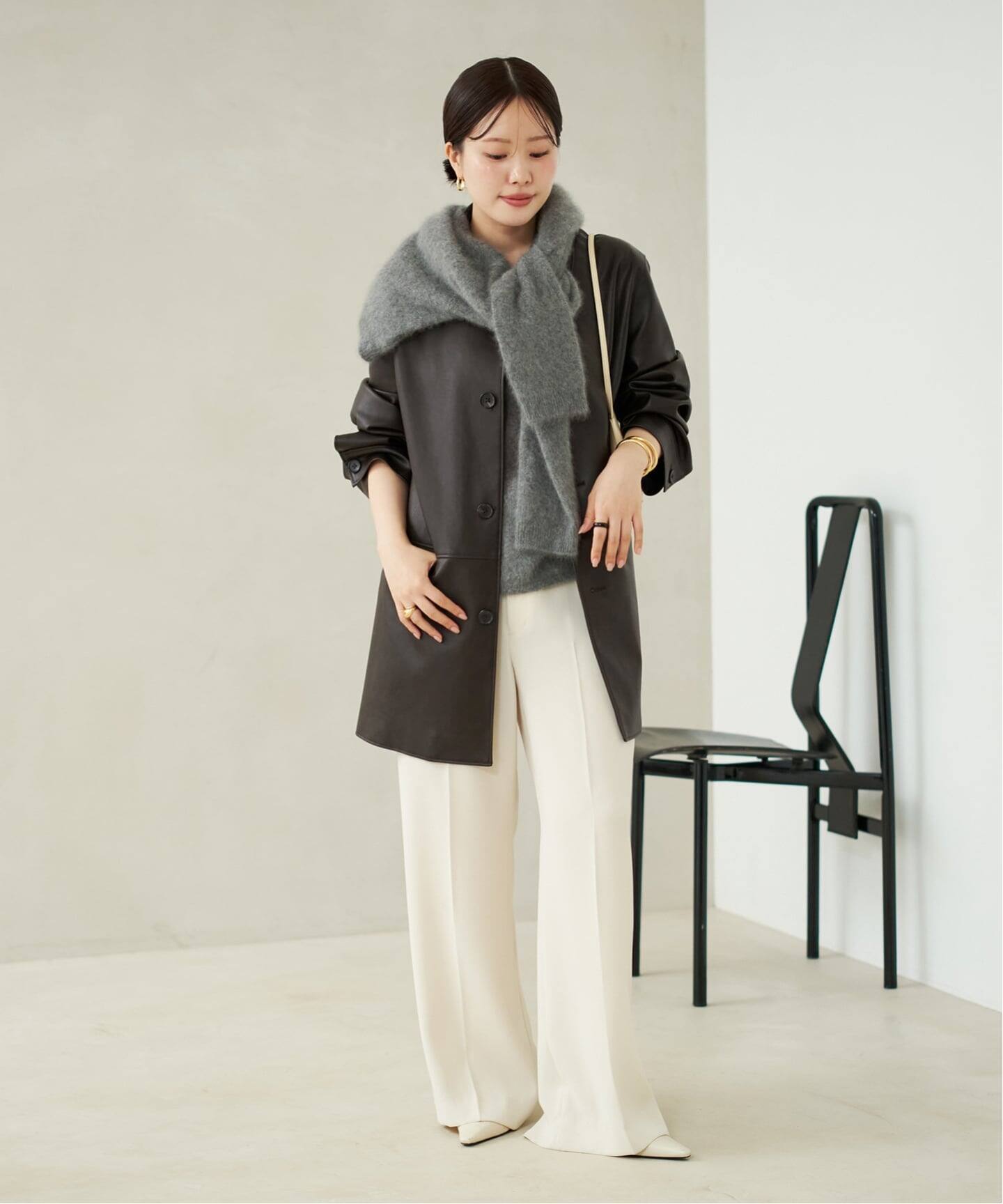 【Plage】　コート Leather Like Car コート（その他ブルゾン／アウター）｜Plage
