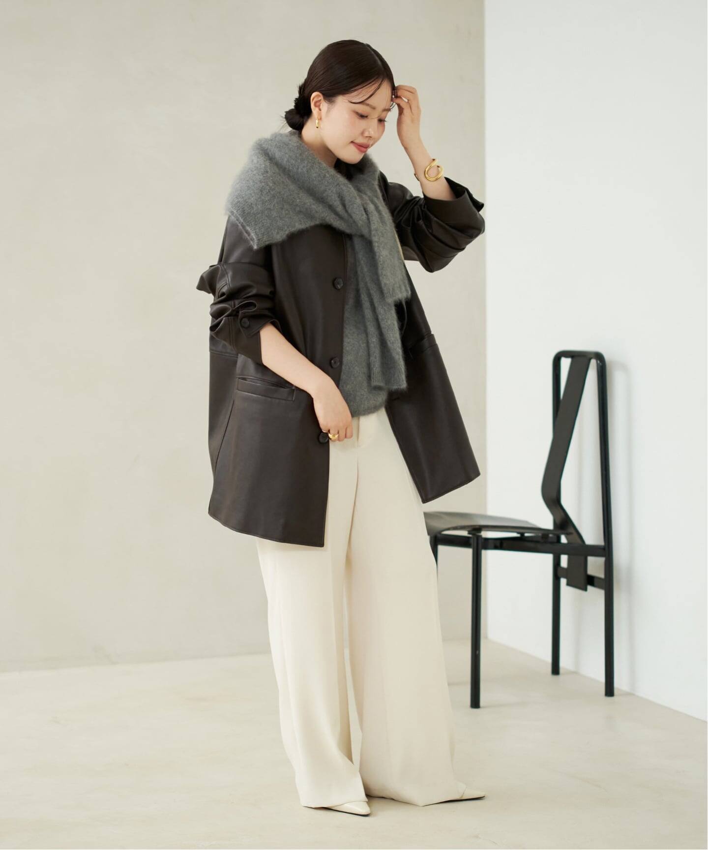 【Plage】　コート Leather Like Car コート（その他ブルゾン／アウター）｜Plage