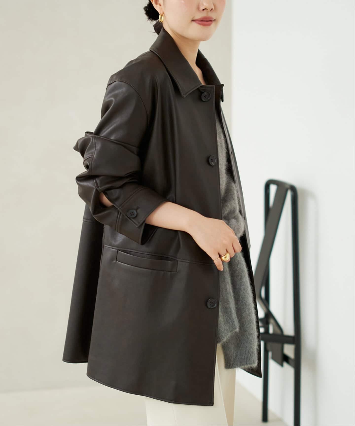 Leather Like Car コート（その他ブルゾン／アウター）｜Plage