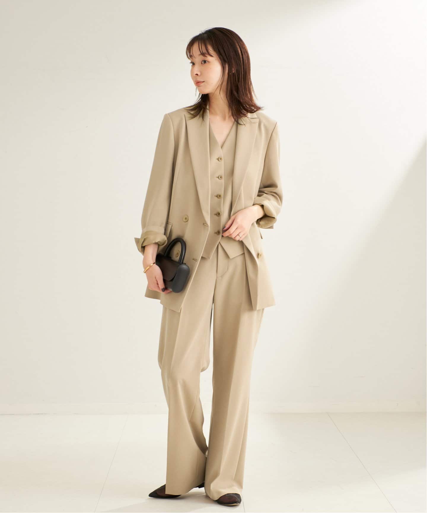 新品未使用　plage　プラージュ　ハミルトン　ミニマルベスト　ジレ 新品未使用☆Plage☆ハミルトン ミニマル ベスト グレー - メルカリ