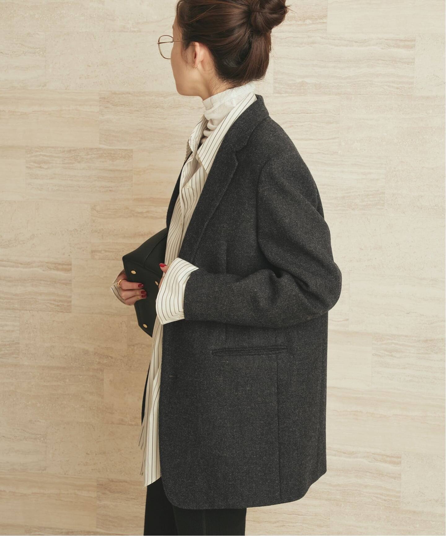 plage Big Tailored ジャケット ブラック 38 plage｜《一部カラー/一部店舗・WEB限定追加》Big Tailored ジャケット