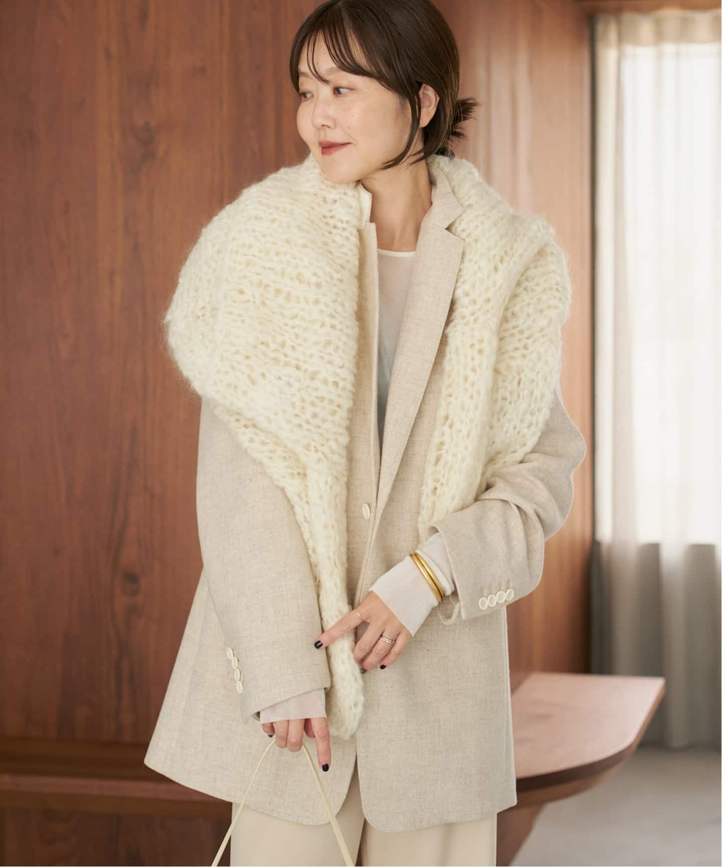 plage Big Tailoredジャケット 38 ベージュ plage（プラージュ）の「Big Tailored ジャケット（その他