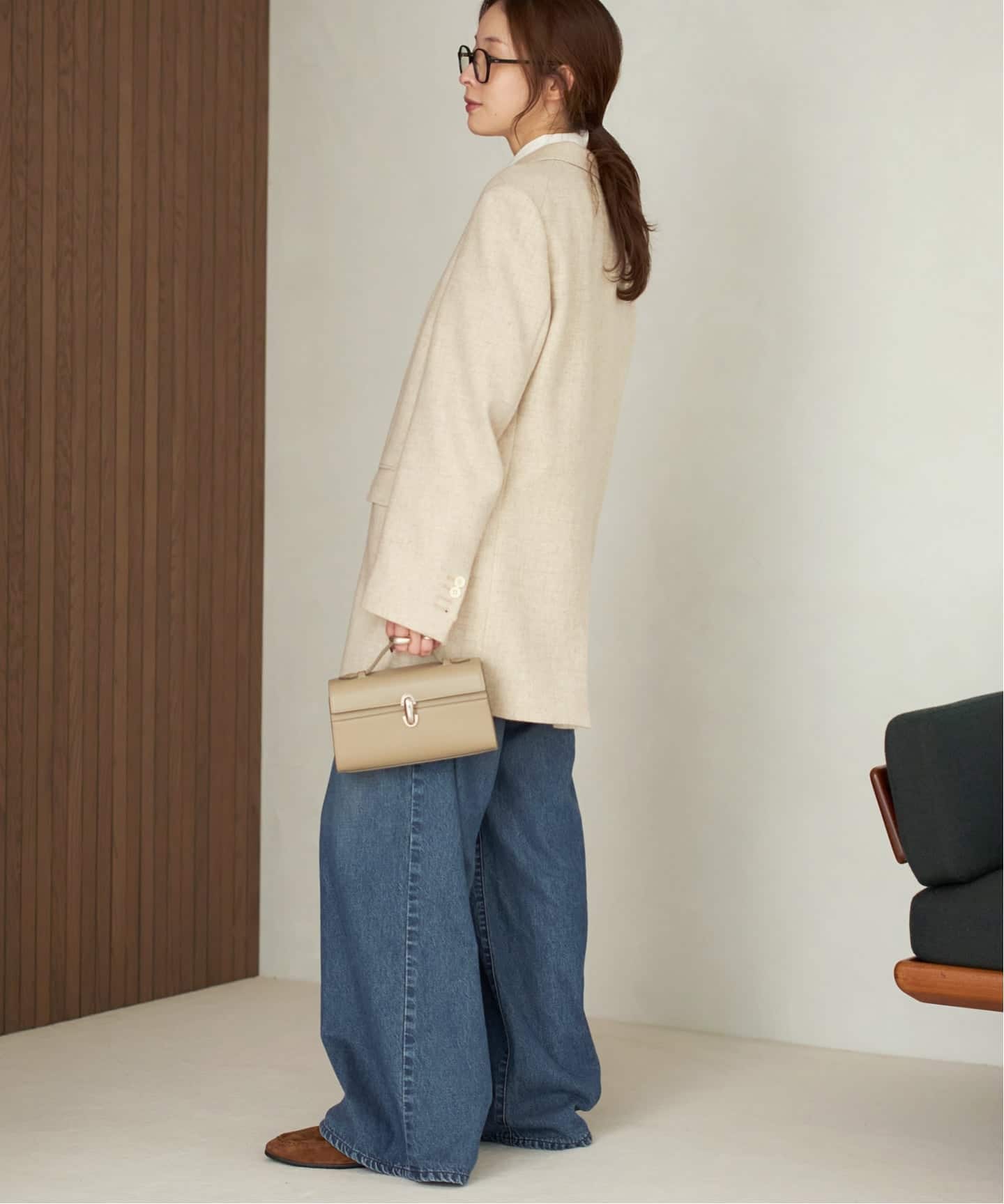 PlageプラージュBigTailored ジャケット ベージュ　38 プラージュplage☆Big Tailored ジャケット ベージュ38