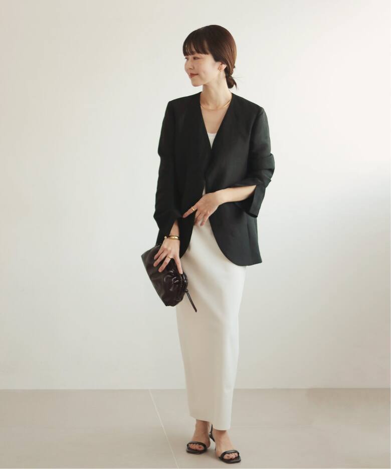 追加》Shantung ジャケット（ノーカラージャケット）｜Plage  