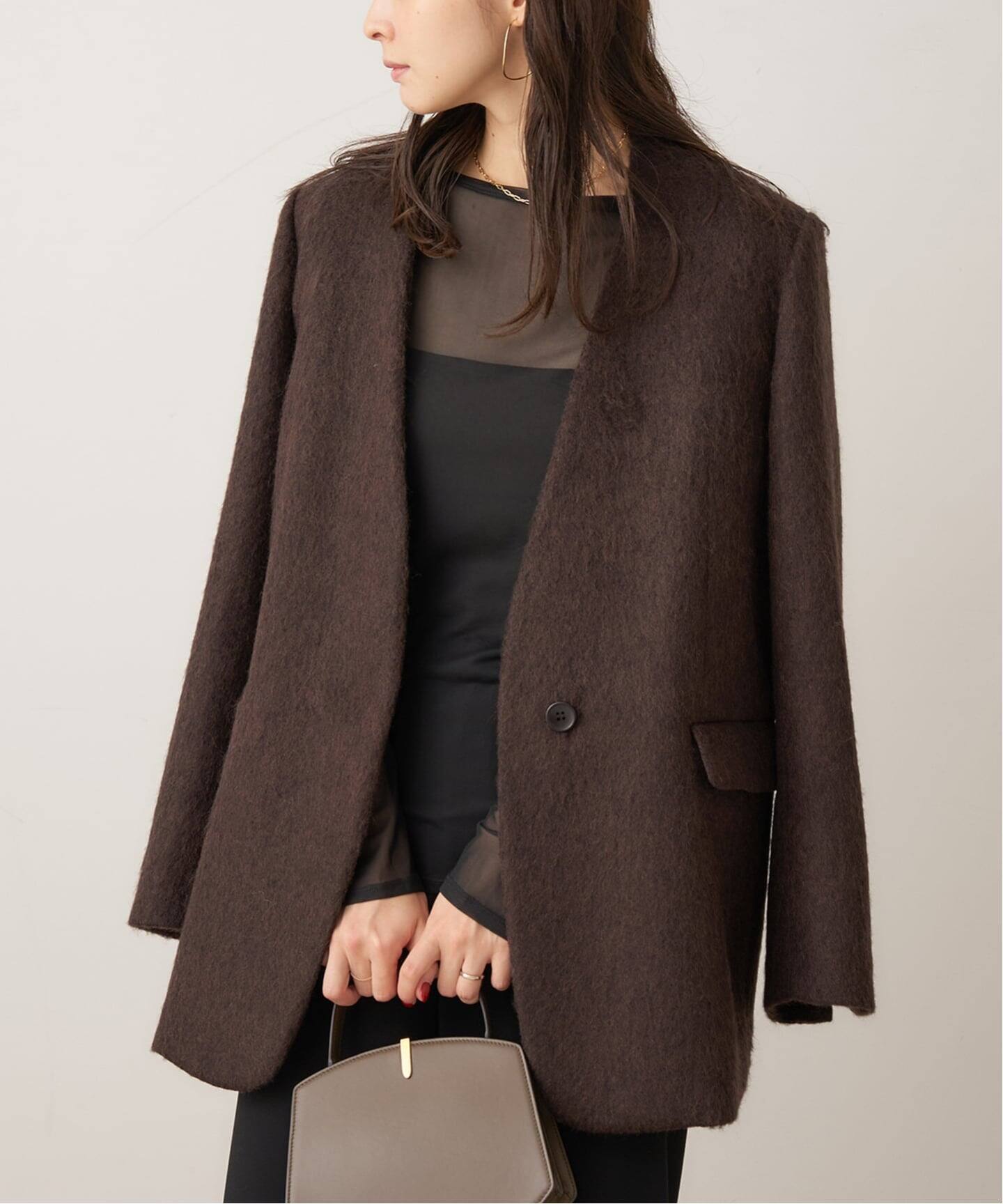 Shaggy Big ジャケット（ノーカラージャケット）｜Plage（プラージュ