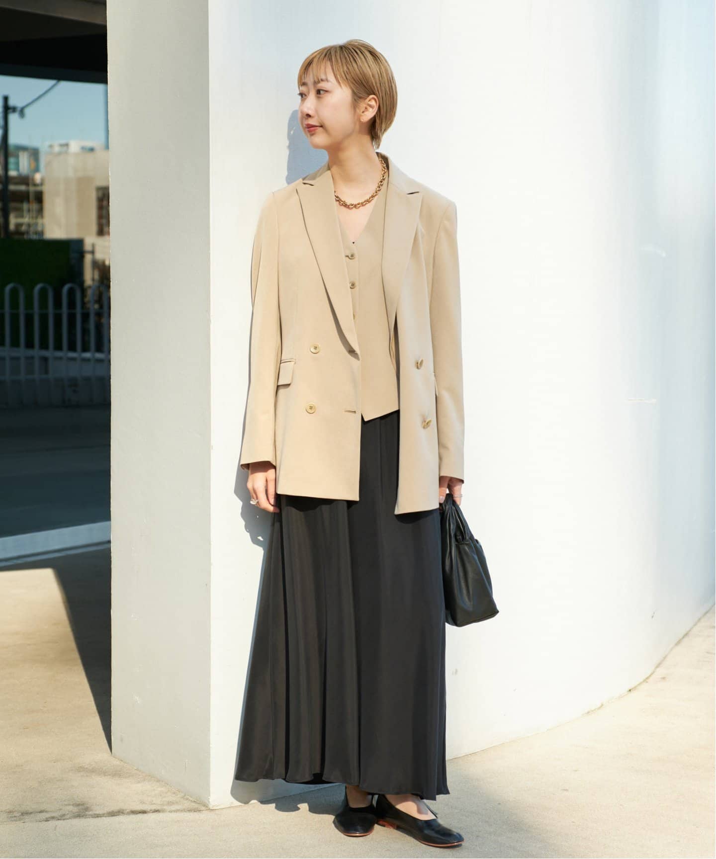 【美品】plage ジャケット Plage(プラージュ) 25SS ツイルダブルブレストジャケット Twill