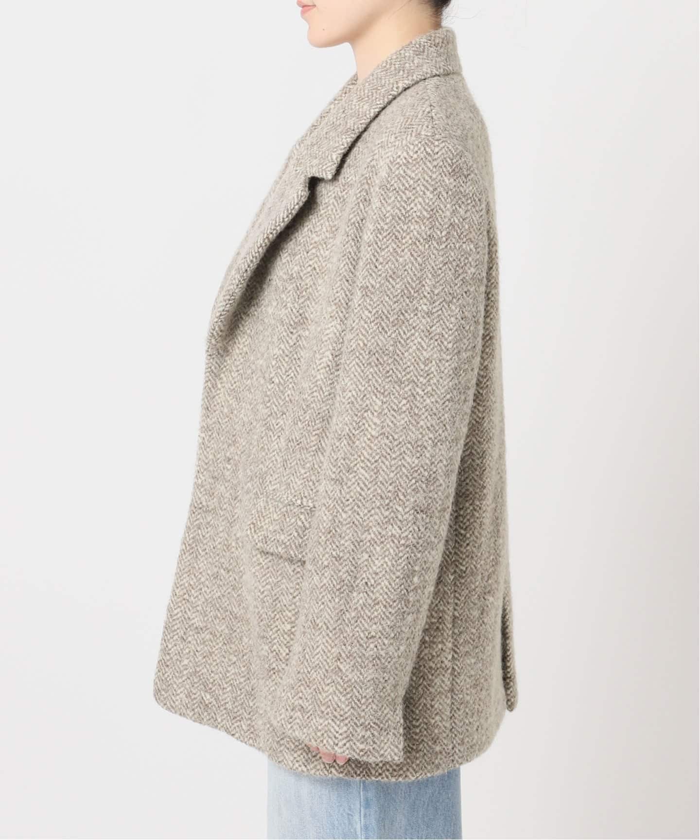 R'IAM-PLAGE ヘリンボーンジャケット 予約》R'IAM ヘリンボンコートジャケット（テーラードジャケット