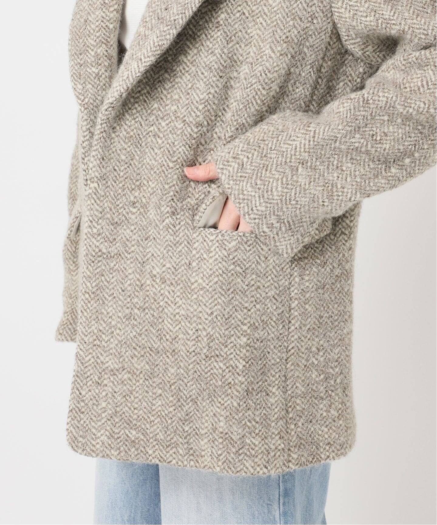 R'IAM-PLAGE ヘリンボーンジャケット 予約》R'IAM ヘリンボンコートジャケット（テーラードジャケット