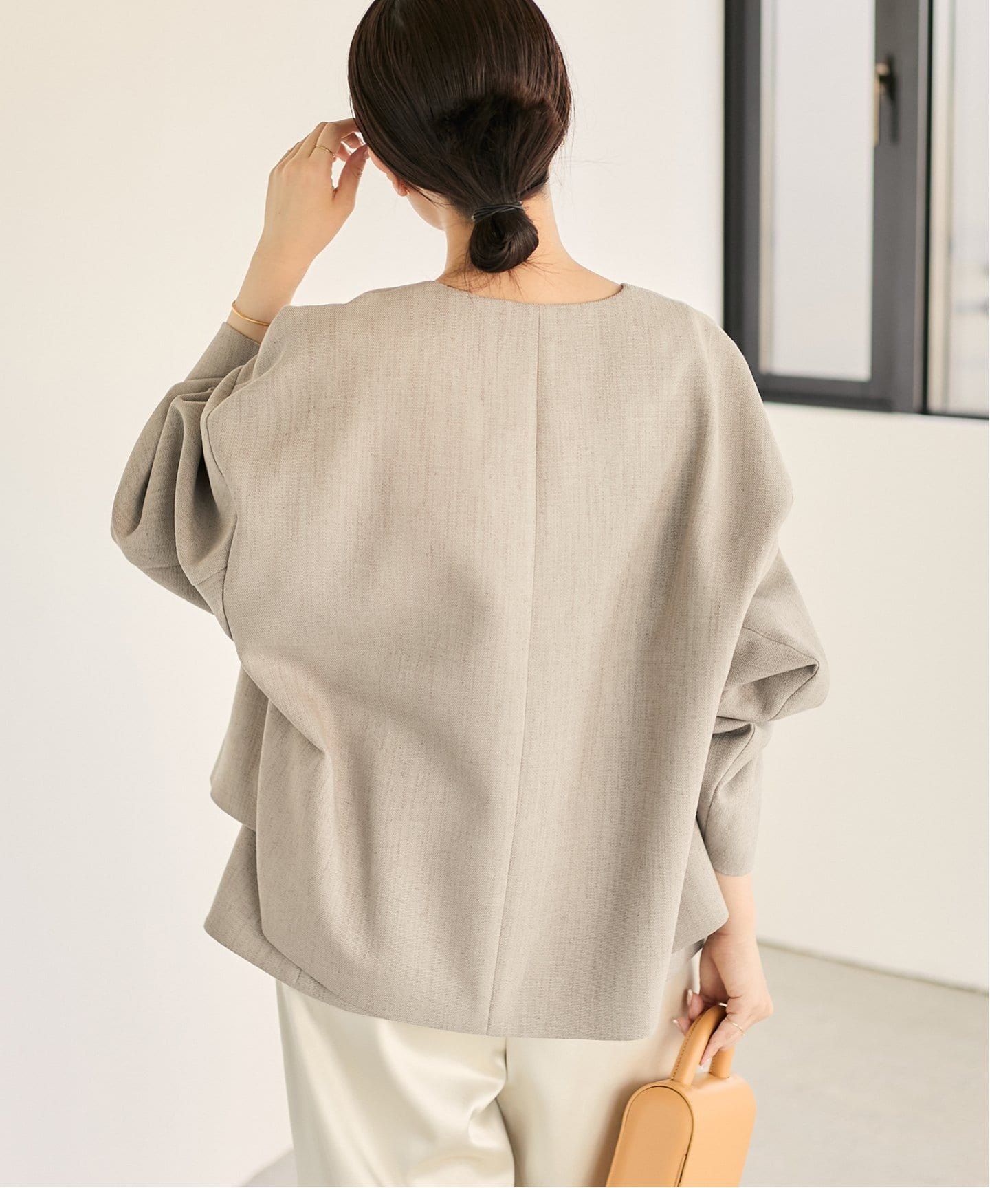 プラージュ Plage linen nuance ボレロ （ベージュ