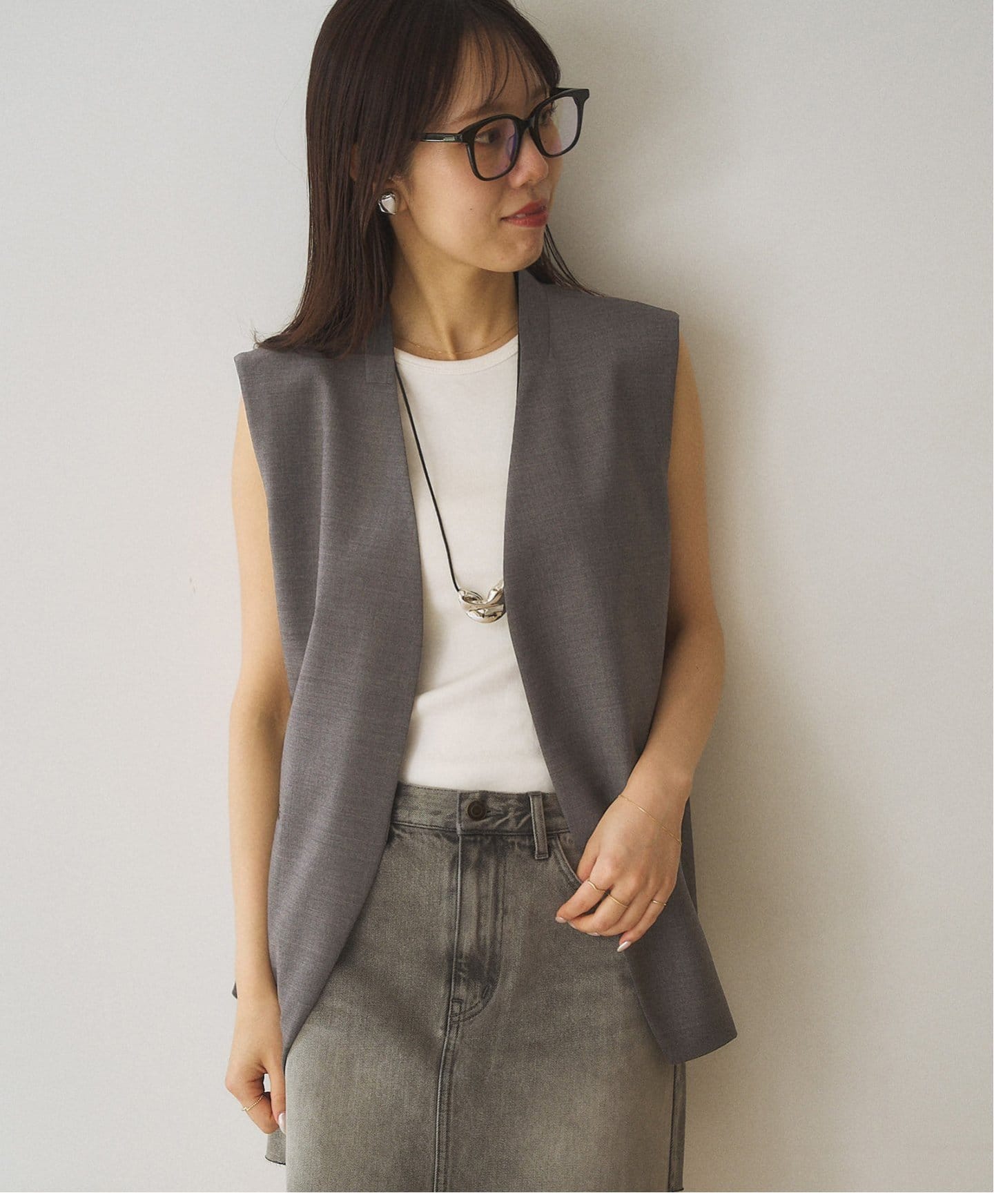 一部カラー有楽町店・WEB限定追加》calla lily ジレ（ジレ