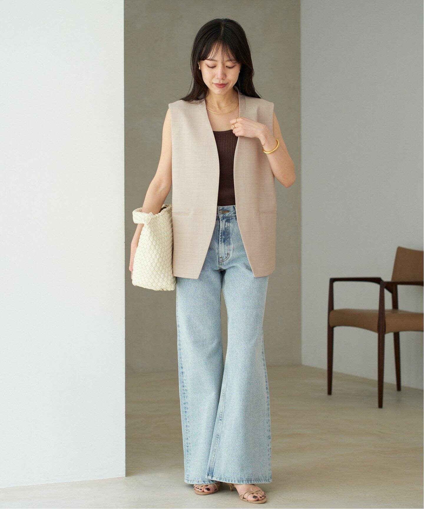有楽町店・WEB限定追加》calla lily ジレ（ジレ）｜Plage（プラージュ 