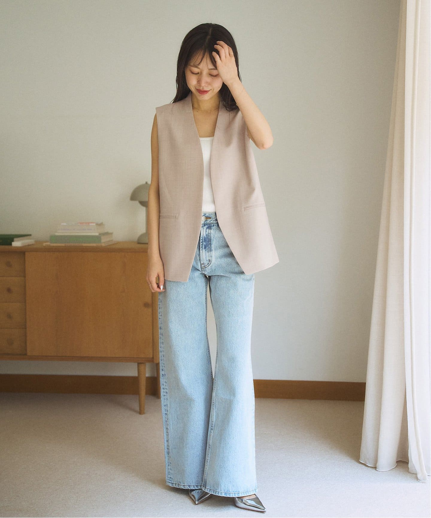 有楽町店・WEB限定追加》calla lily ジレ（ジレ）｜Plage（プラージュ