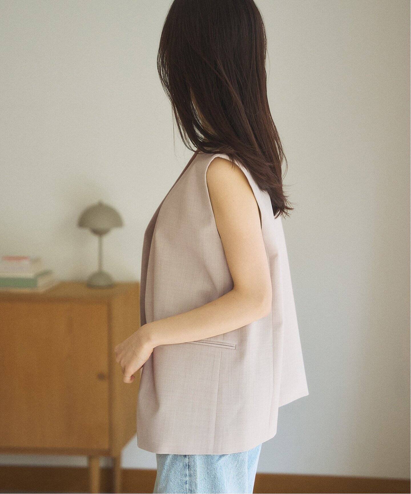 有楽町店・WEB限定追加》calla lily ジレ（ジレ）｜Plage