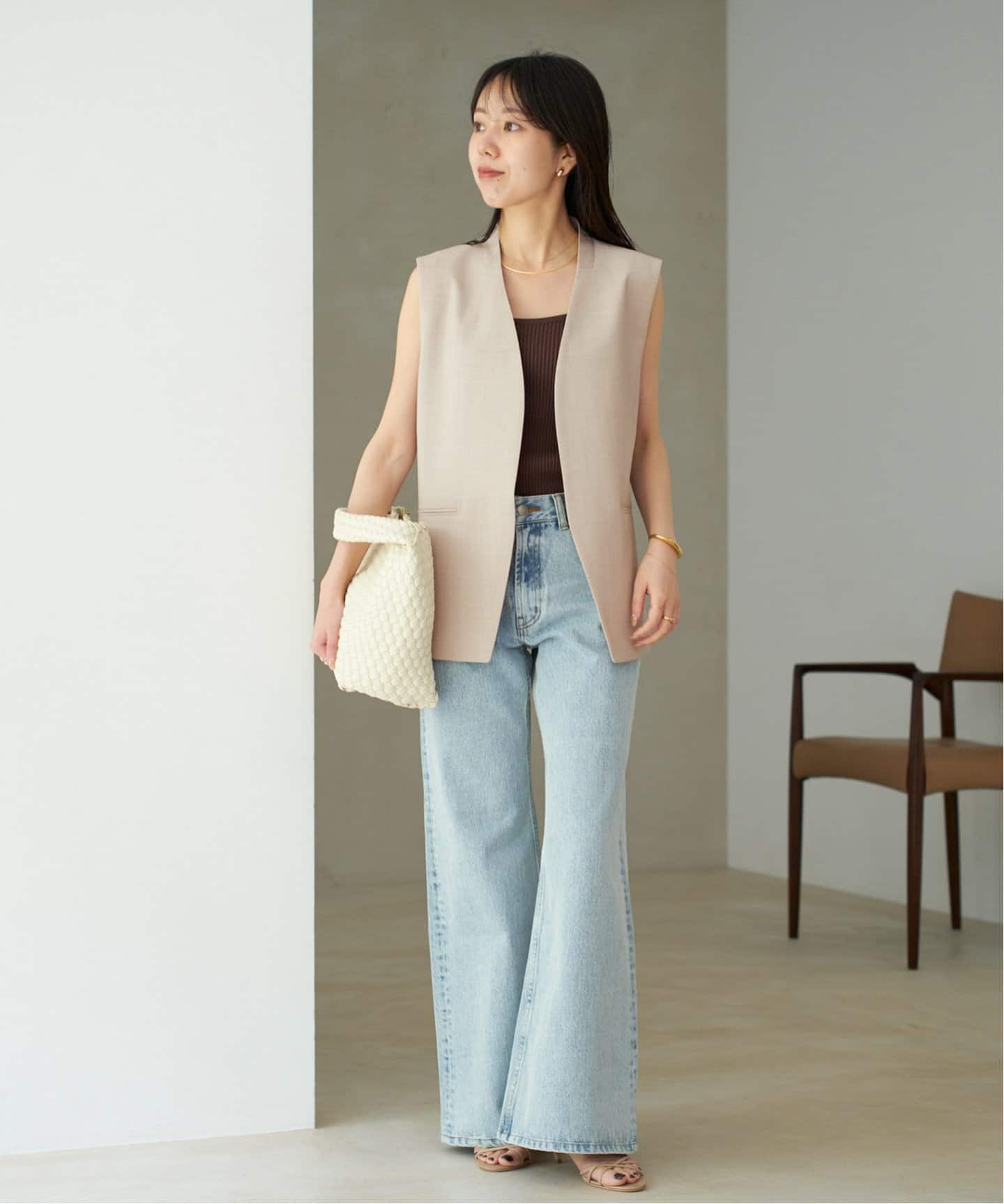 有楽町店・WEB限定追加》calla lily ジレ（ジレ）｜Plage（プラージュ