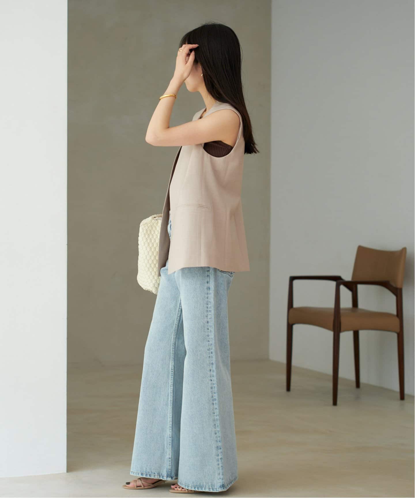 有楽町店・WEB限定追加》calla lily ジレ（ジレ）｜Plage