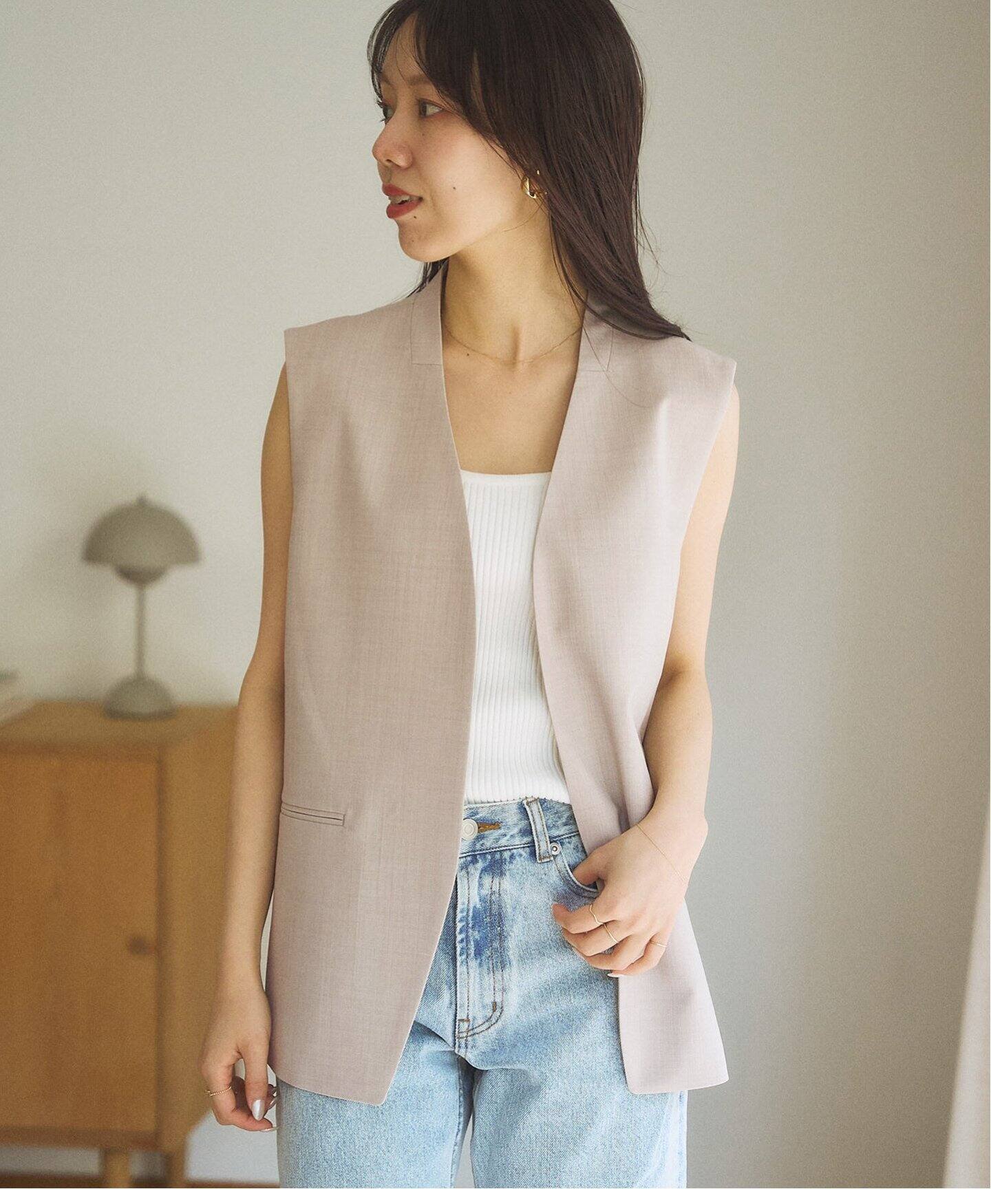 有楽町店・WEB限定追加》calla lily ジレ（ジレ）｜Plage（プラージュ 