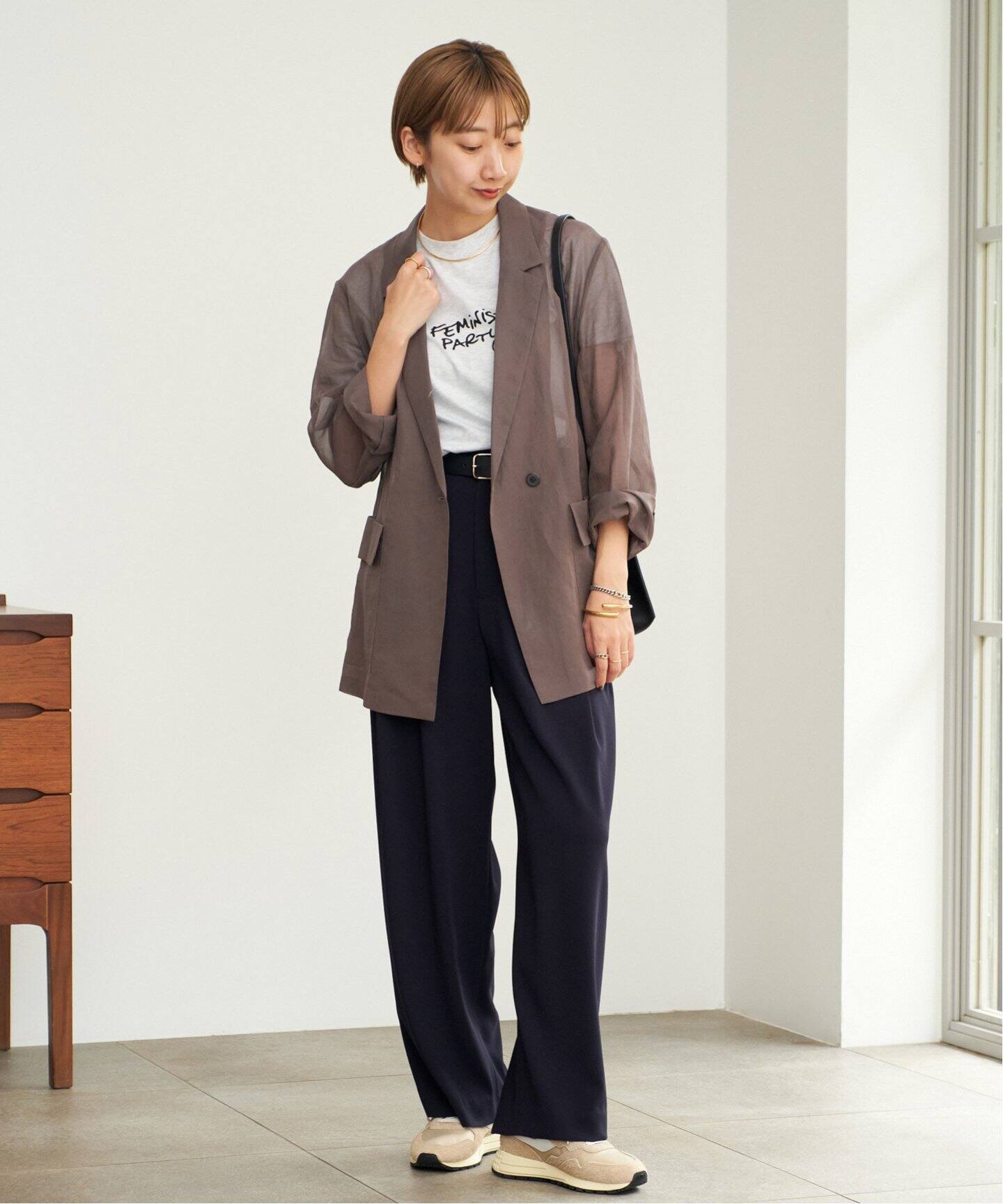 MEER. SHEER JACKET クリーム SHEER JACKET /CRM - MEER.