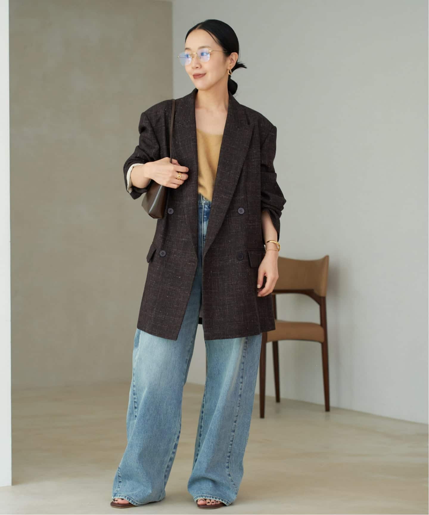 plage Tweedジャケット BALLI TWEED ジャケット(テーラードジャケット)|Plage