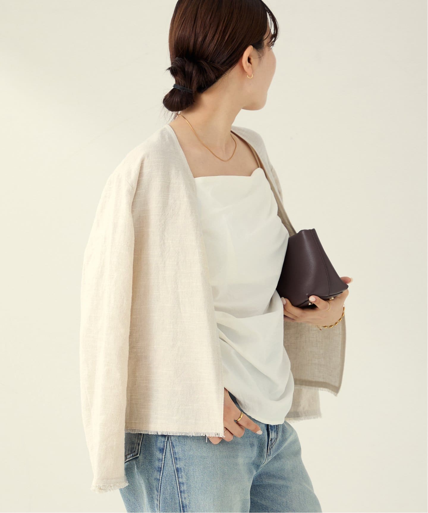 ☆大人気☆【新品】Plage Linenジャケット　ホワイト38 Plage Linen ジャケット38サイズ