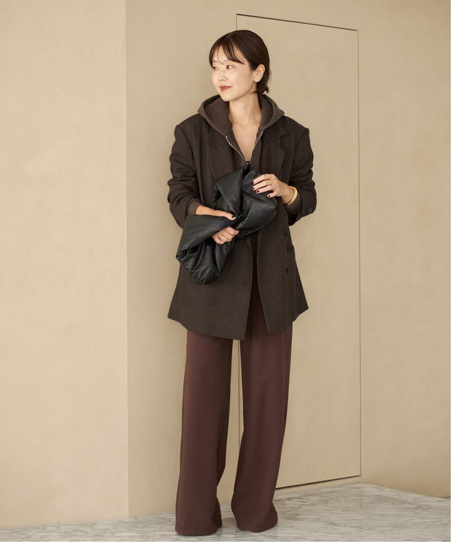 Plage プラージュ　シャギーチェック　ジャケット GIRL チェックWジャケット〟 11/12fri.RESTOCK！ ⁡ 前回も大好評