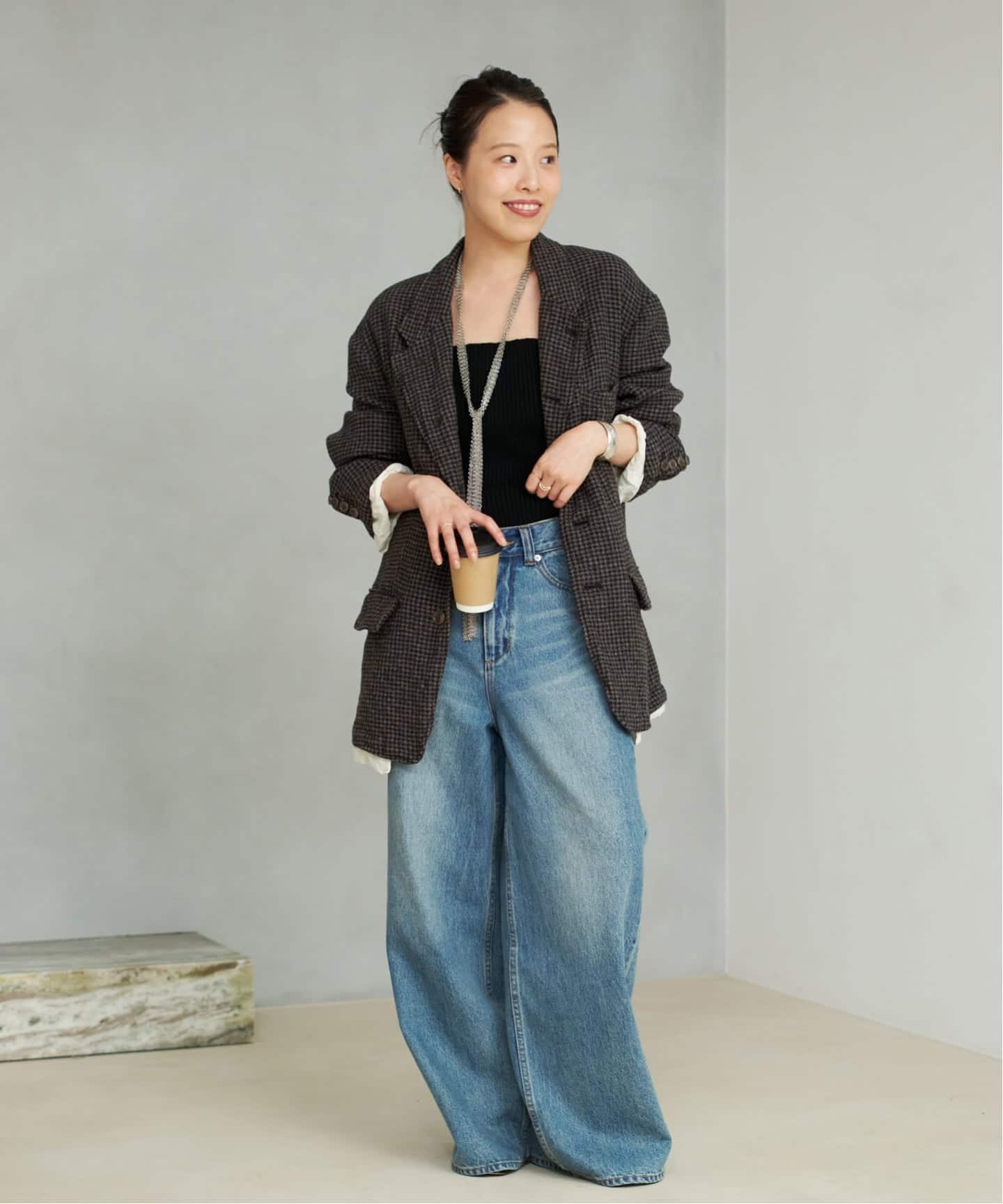 jane smith plage コート　ウール　サイズ36 JANE SMITH / ジェーンスミス WASHABLE BRITISH WOOL TAILOR