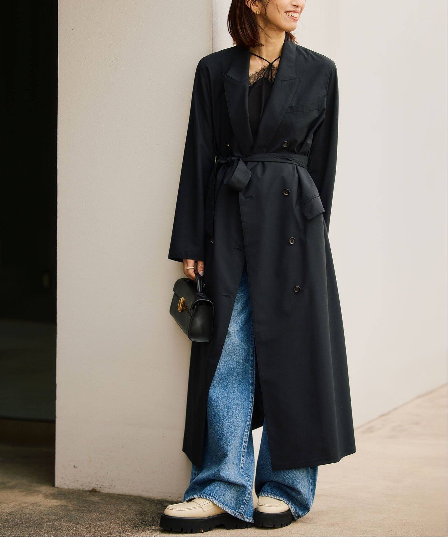 ウールロングシャツジャケット（その他ブルゾン／アウター）｜VERMEIL  