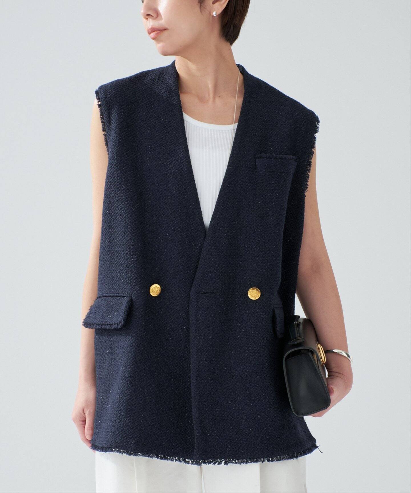 tweed ジレ（ジレ）｜VERMEIL par iena（ヴェルメイユ パー イエナ）の 
